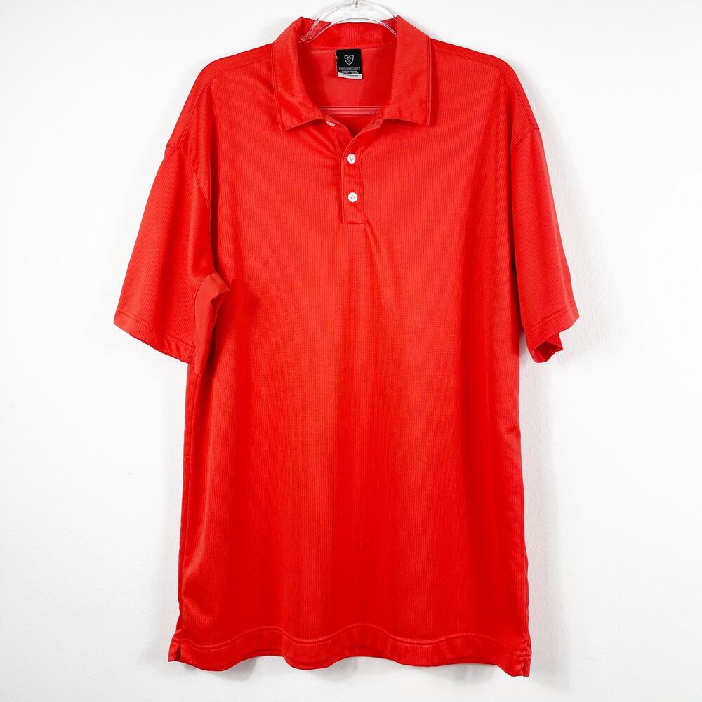 Nike Golf Polo Shirt Sphere Dry Bright Orange Short Sleeve - XXL
